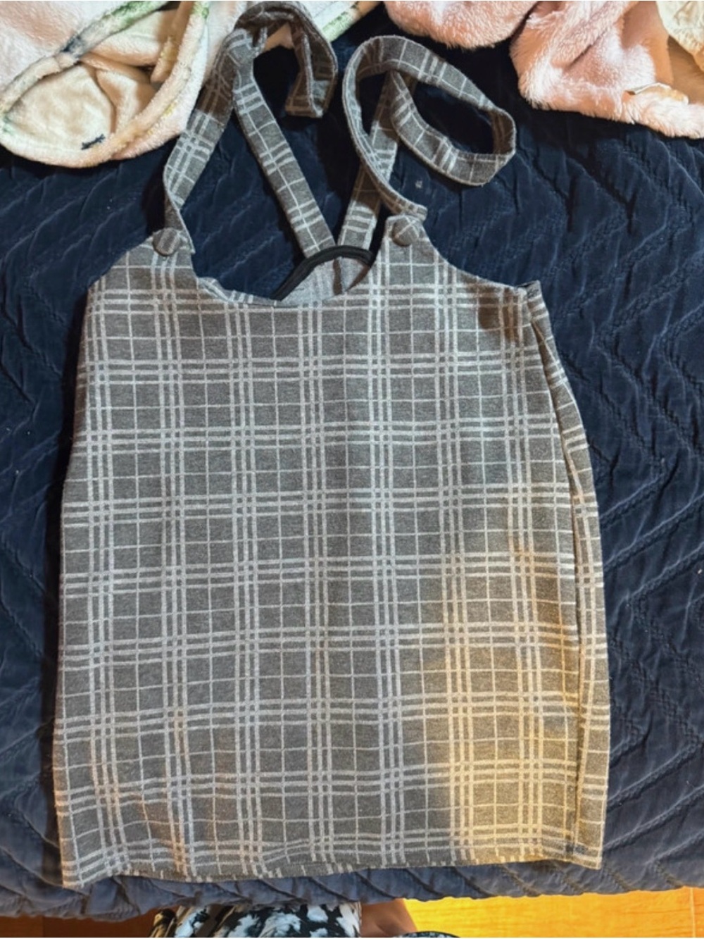 Forever 21 Gray Plaid Camisole Tank Top